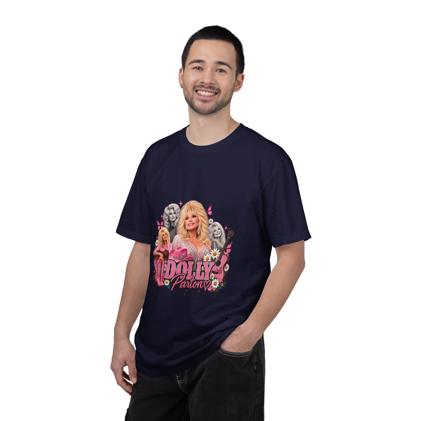 Dolly Parton Graphic T-Shirt — Vintage Pink Collage Tee