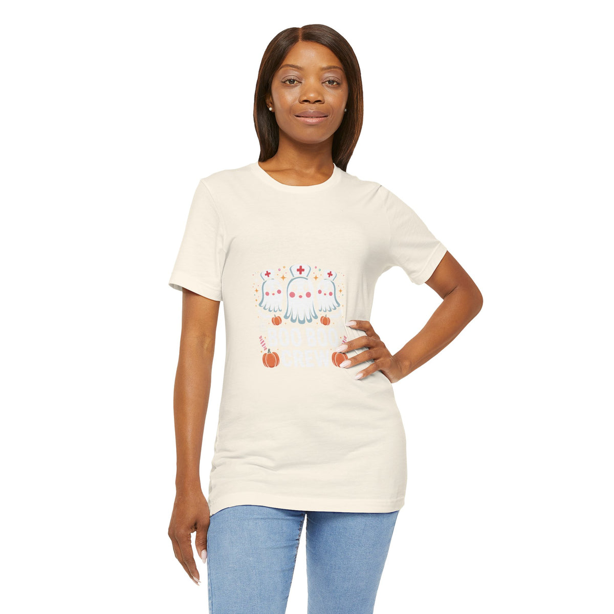 Cute Ghost Nurse T‑Shirt