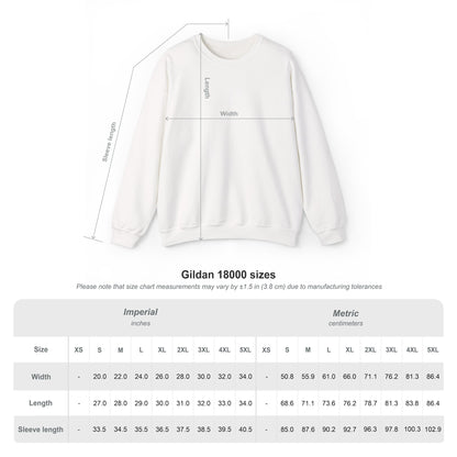 Crewneck Sweatshirt — "It's Fun to Believe in Ghosts, Aliens, Magic & Yourself" Cute Daisy & Ghost Graphic