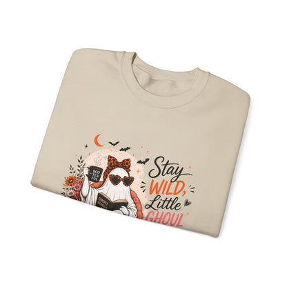Wild Ghoul Sweatshirt — Cute Ghost Sloth Halloween Crewneck