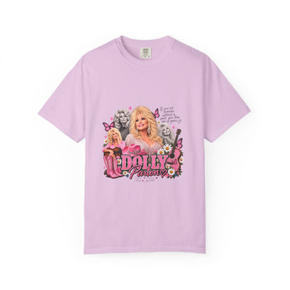 Dolly Parton Graphic T-Shirt — Vintage Pink Collage Tee