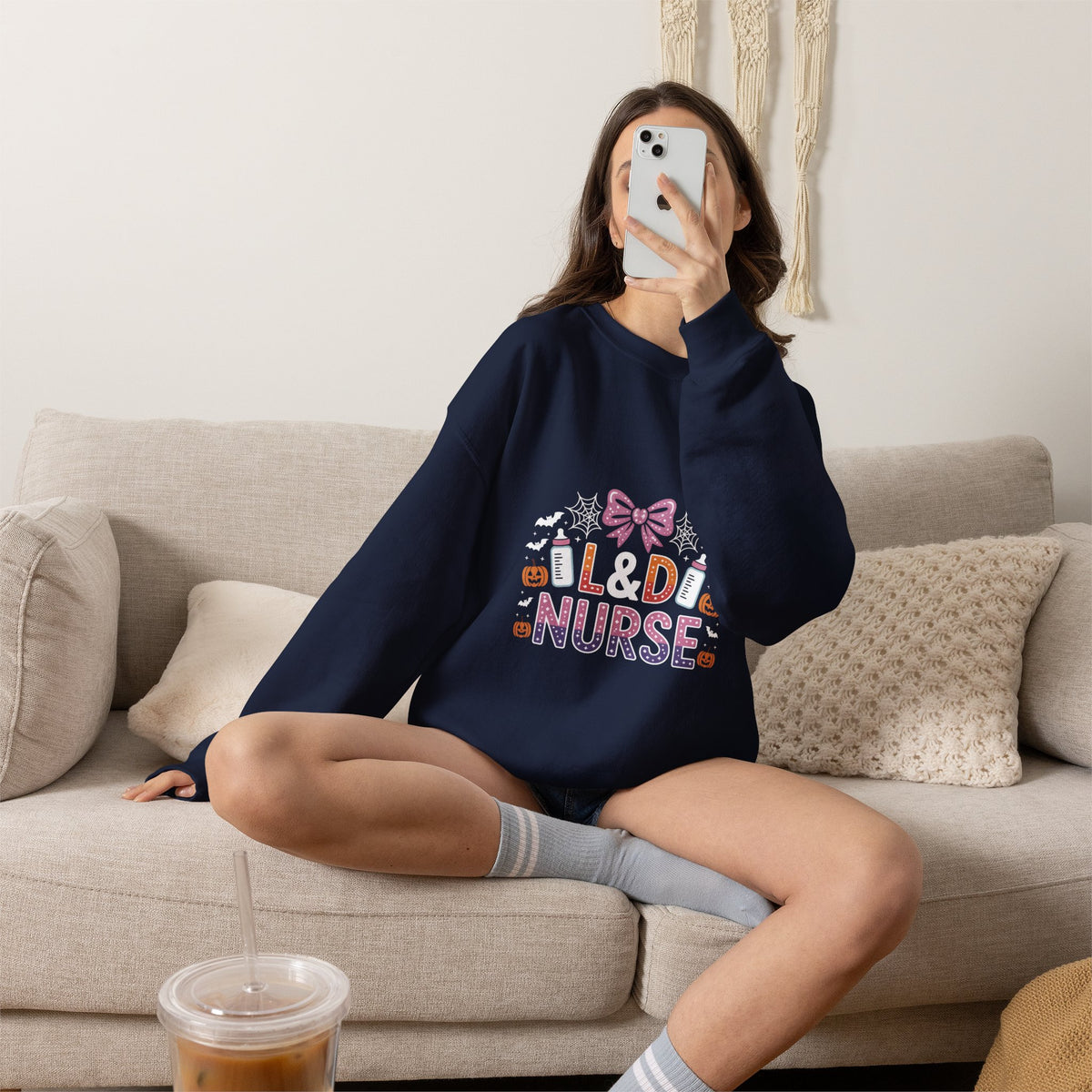 Old Nurse Sweatshirt — Cute Halloween