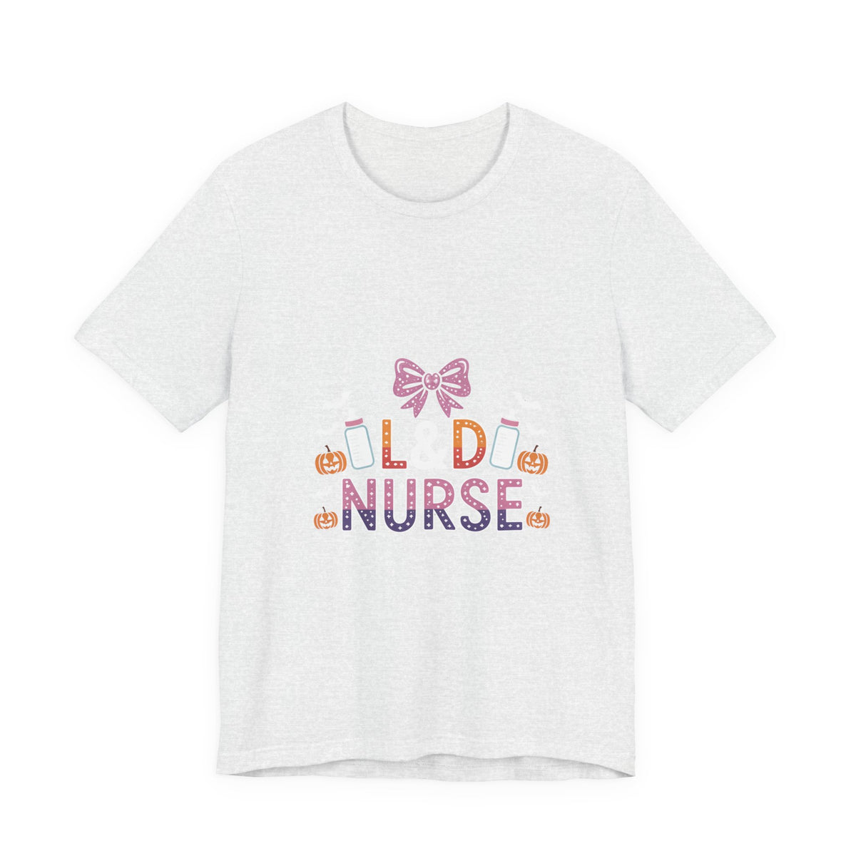 Halloween L D Nurse Tee — Cute Candy & Pumpkin Medical Shirt