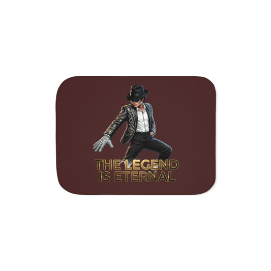 Sherpa Blanket — "The Legend Is Eternal" Throw Michael Jackson