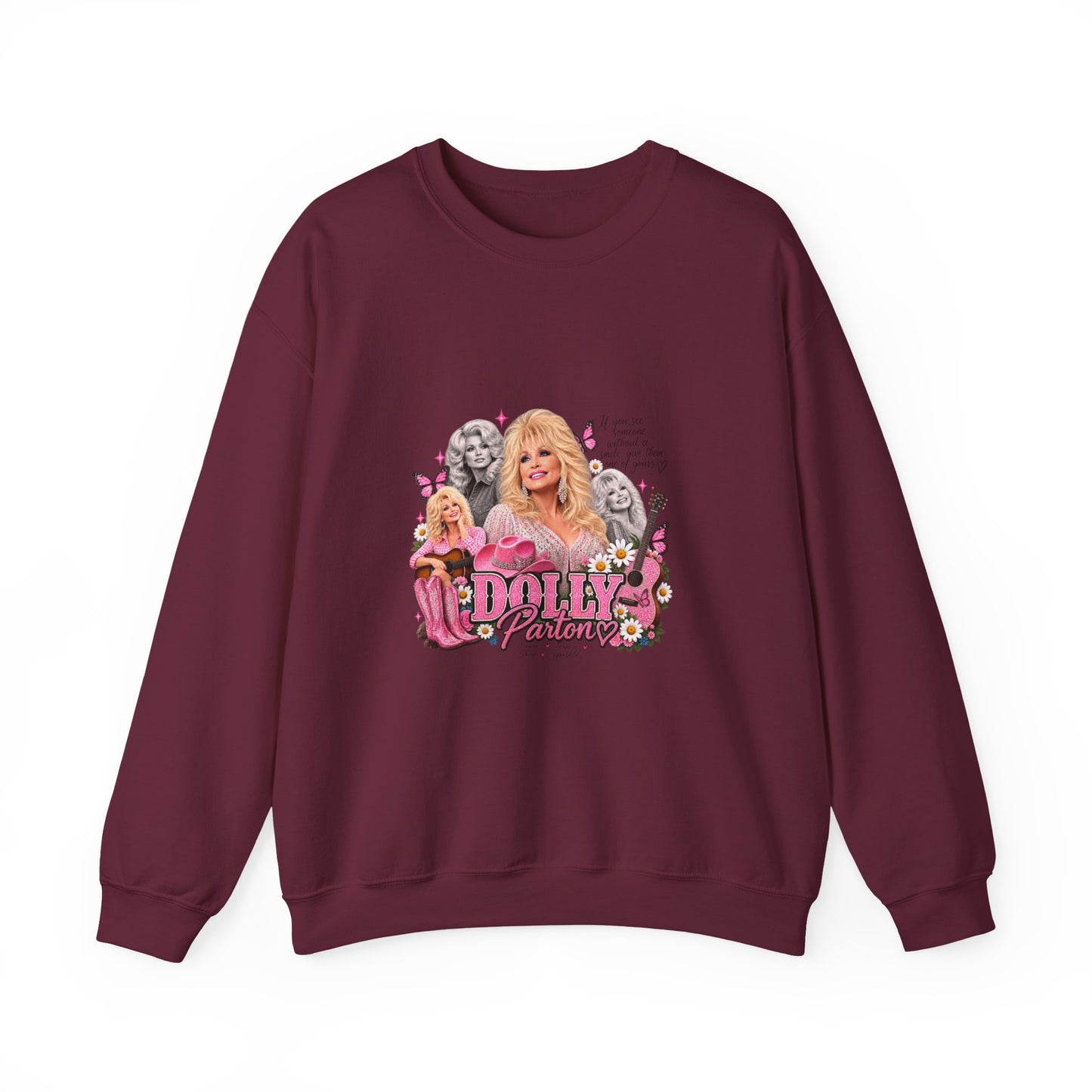 Dolly Sweatshirt — Pink Retro Collage