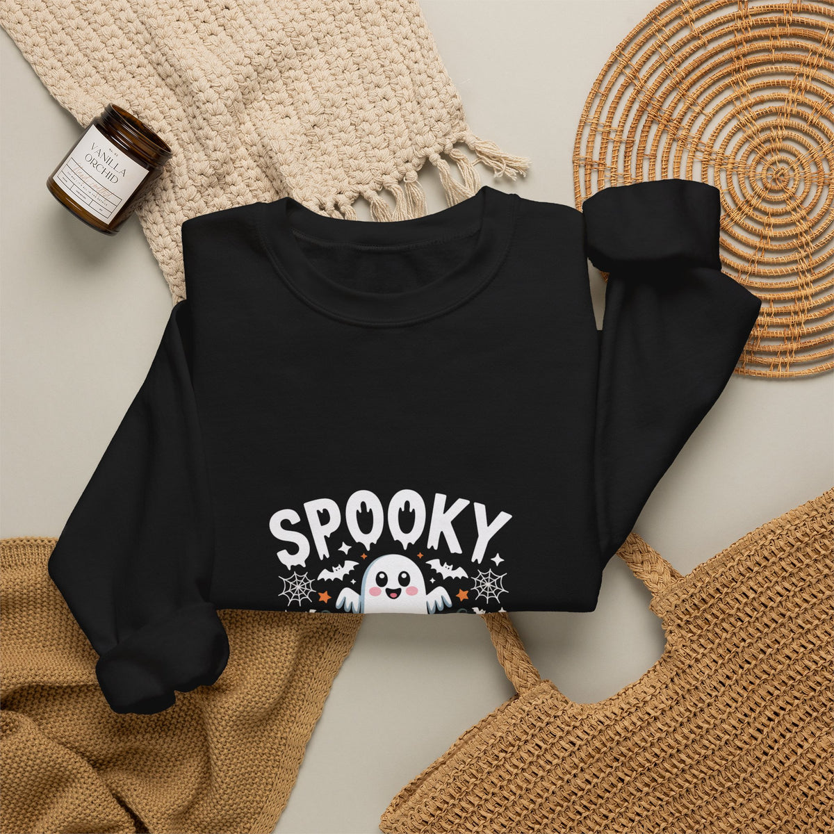 Nursing Director Crewneck Sweatshirt — Cute Halloween Pumpkin Nurse Design