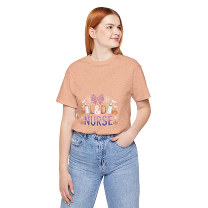 Halloween L D Nurse Tee — Cute Candy & Pumpkin Medical Shirt