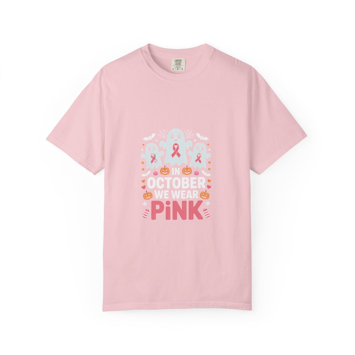 October We Wear Pink T-Shirt — Breast Cancer Awarenes