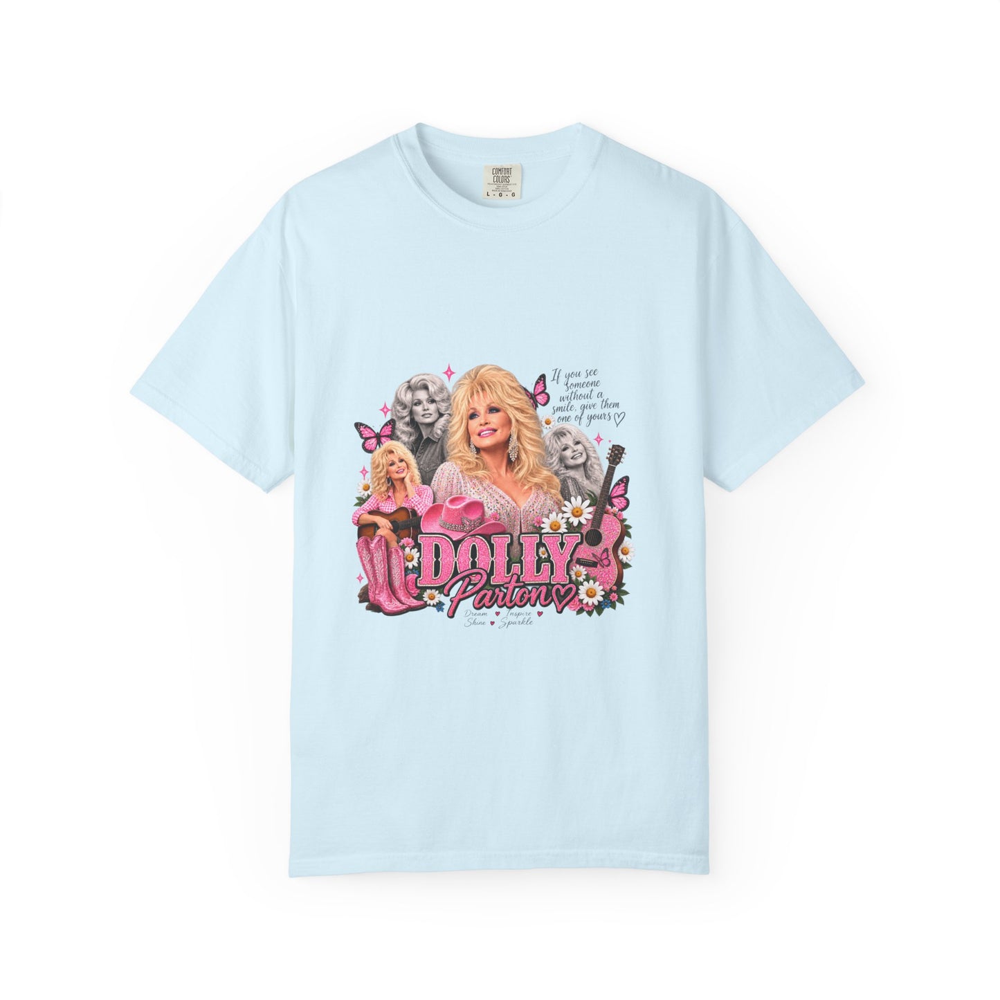 Dolly Parton Graphic T-Shirt — Vintage Pink Collage Tee