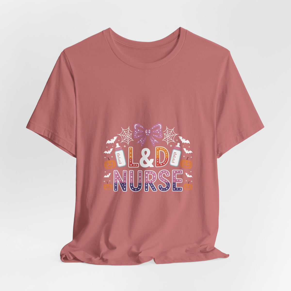 Halloween L D Nurse Tee — Cute Candy & Pumpkin Medical Shirt