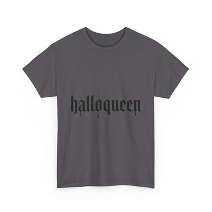 Halloqueen Tee — Halloween Graphic Orange Shirt