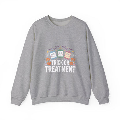 Halloween Candy Phone Sweatshirt — Cute Trick-or-Treat Graphic