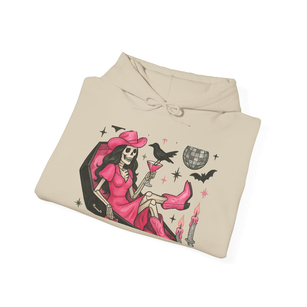 Pink Witch Skeleton Hoodie