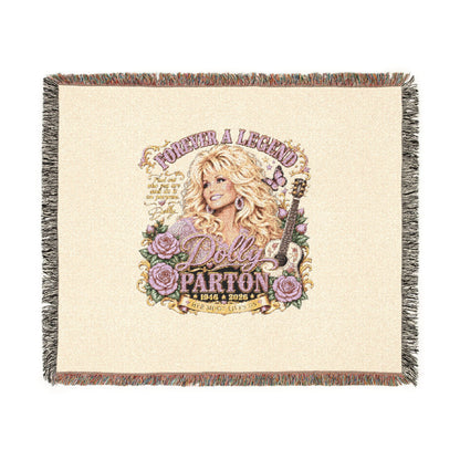 Dolly Parton Woven Blanket