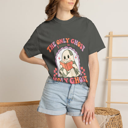 Holy Ghost Cute Ghost T-Shirt — "The Only Ghost I Know is the Holy Ghost" Retro Graphic Tee
