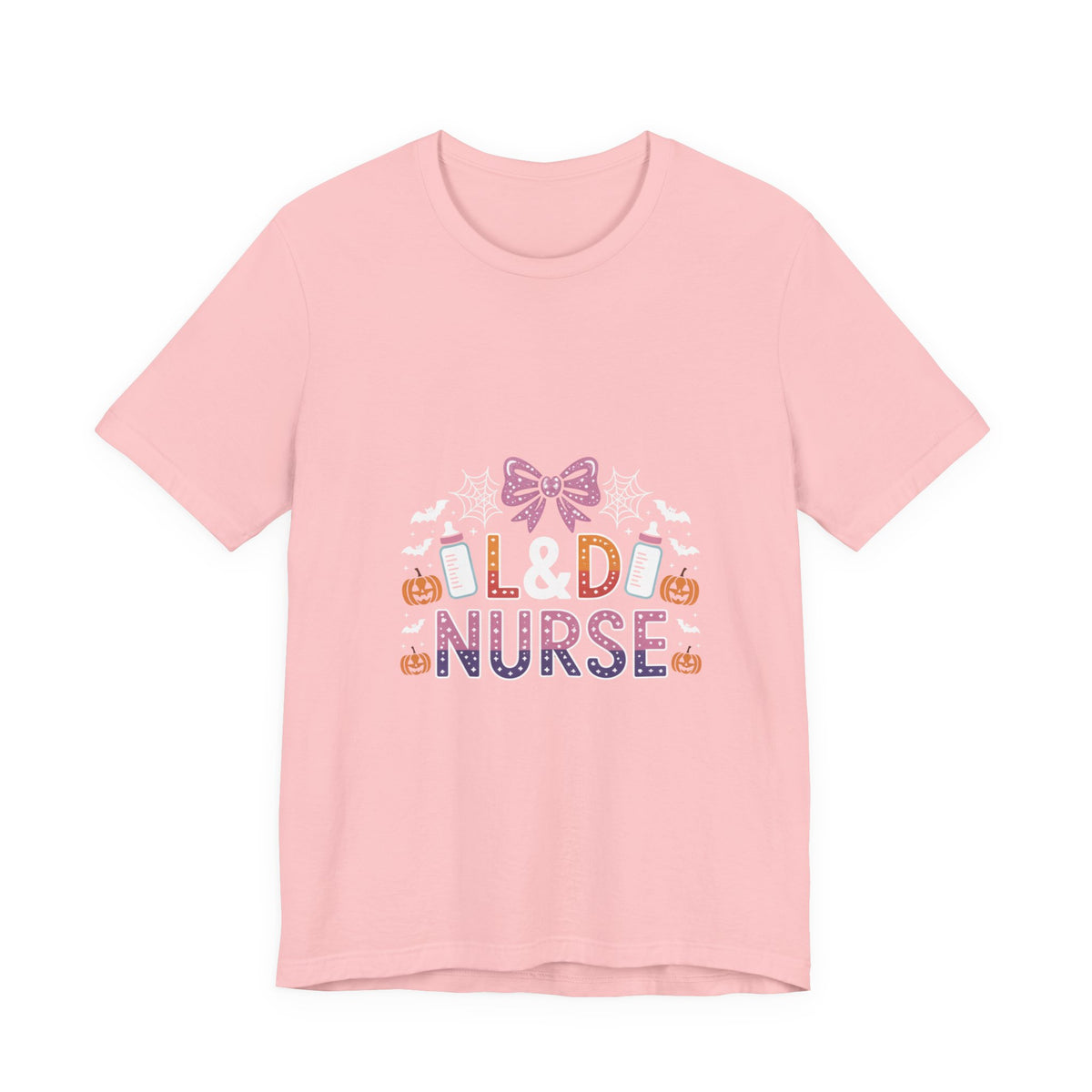 Halloween L D Nurse Tee — Cute Candy & Pumpkin Medical Shirt