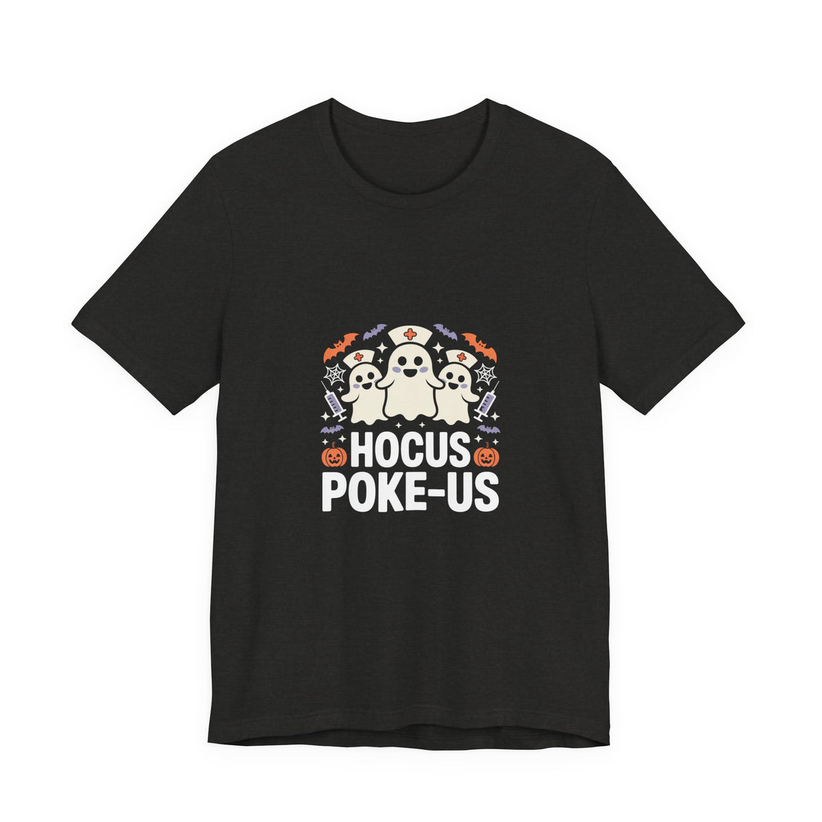 Hocus-POKE-USTee — Pumpkin & Bats T-Shirt