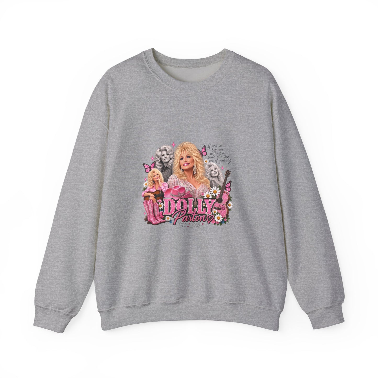 Dolly Sweatshirt — Pink Retro Collage