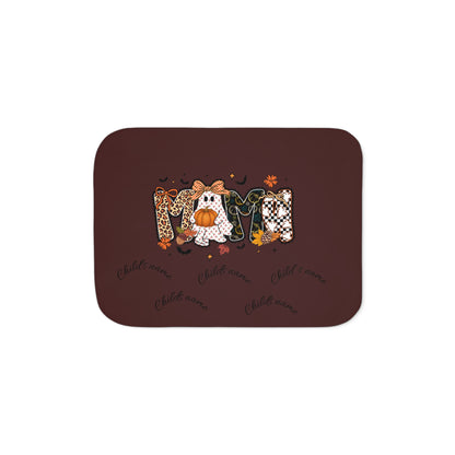Halloween Mom Sherpa Blanket – Cozy Fall Family Throw