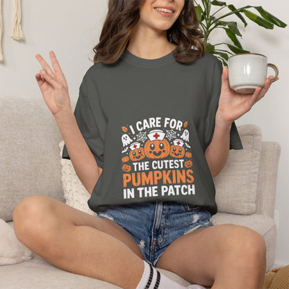 Cute Pumpkin Patch Nurse Tee