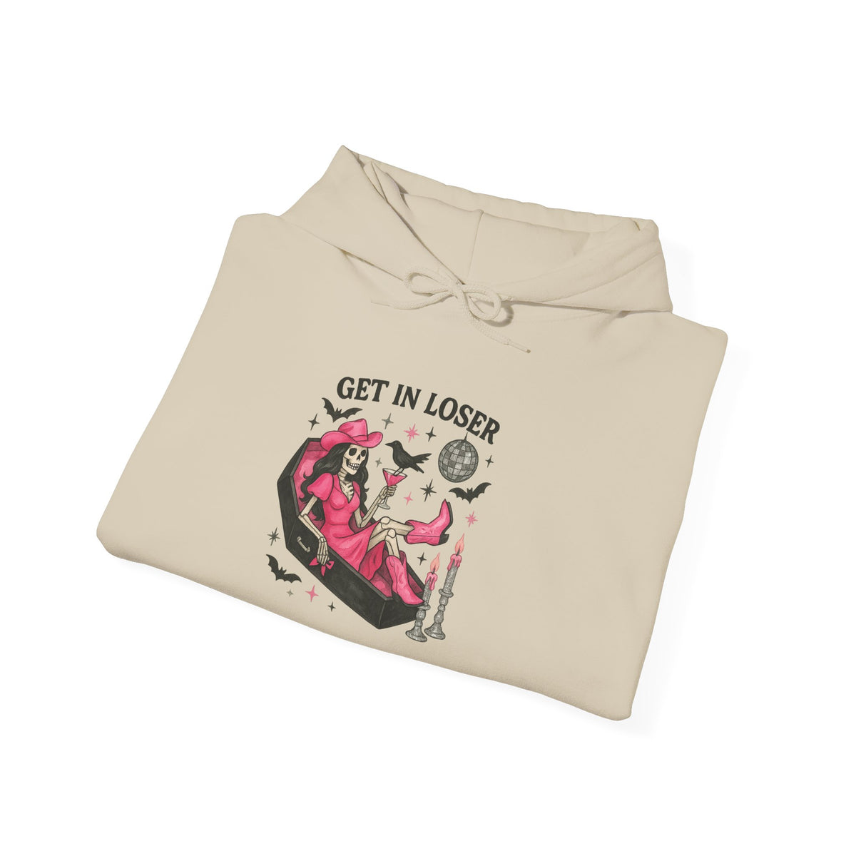 Pink Witch Skeleton Hoodie