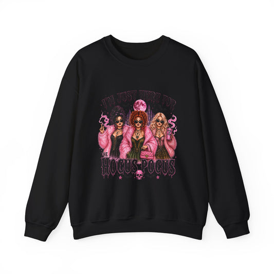 Hocus Pocus Pink Witches Crewneck Sweatshirt