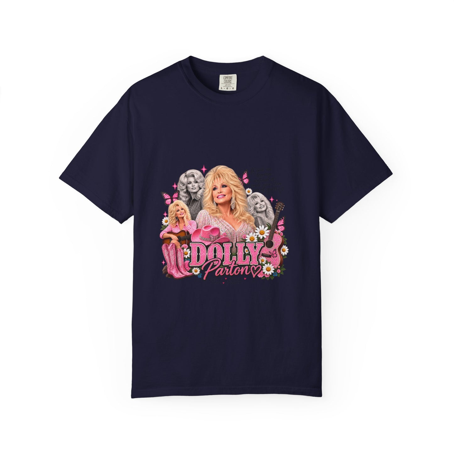 Dolly Parton Graphic T-Shirt — Vintage Pink Collage Tee