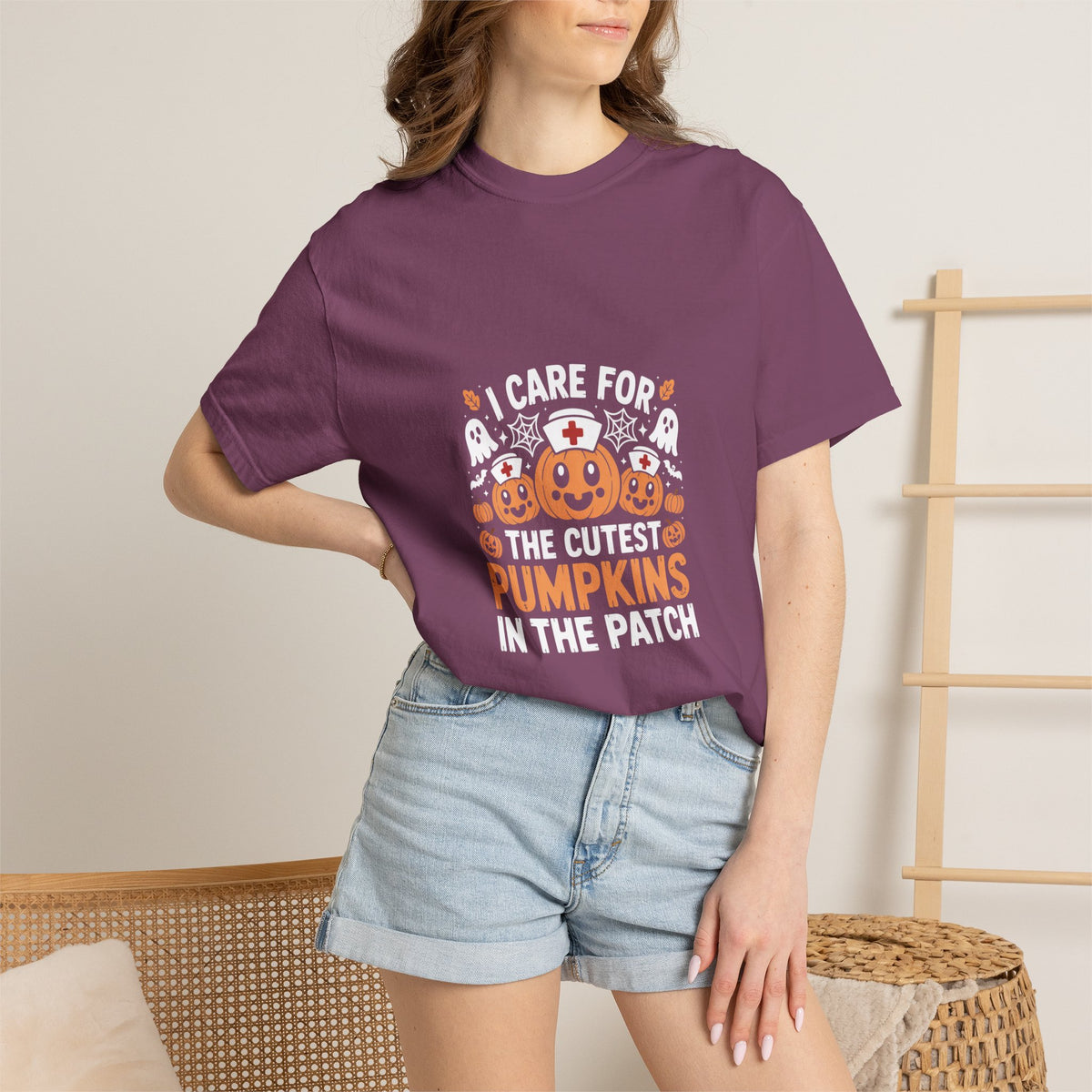 Cute Pumpkin Patch Nurse Tee