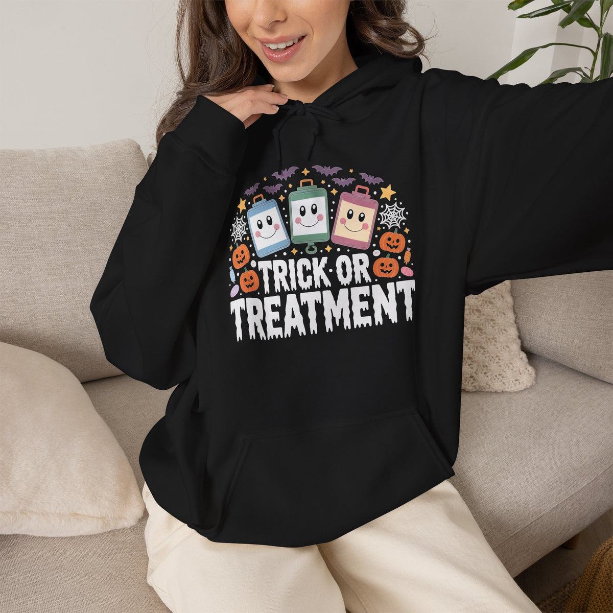 Cute Halloween Candy Hoodie — Trick or Treat Sweatshirt
