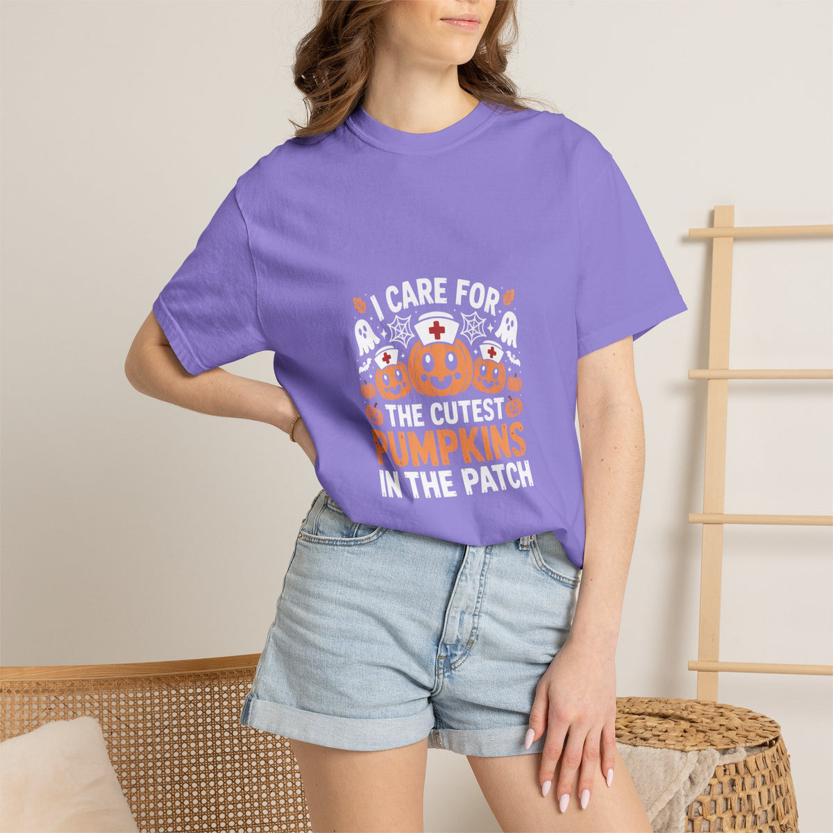 Cute Pumpkin Patch Nurse Tee