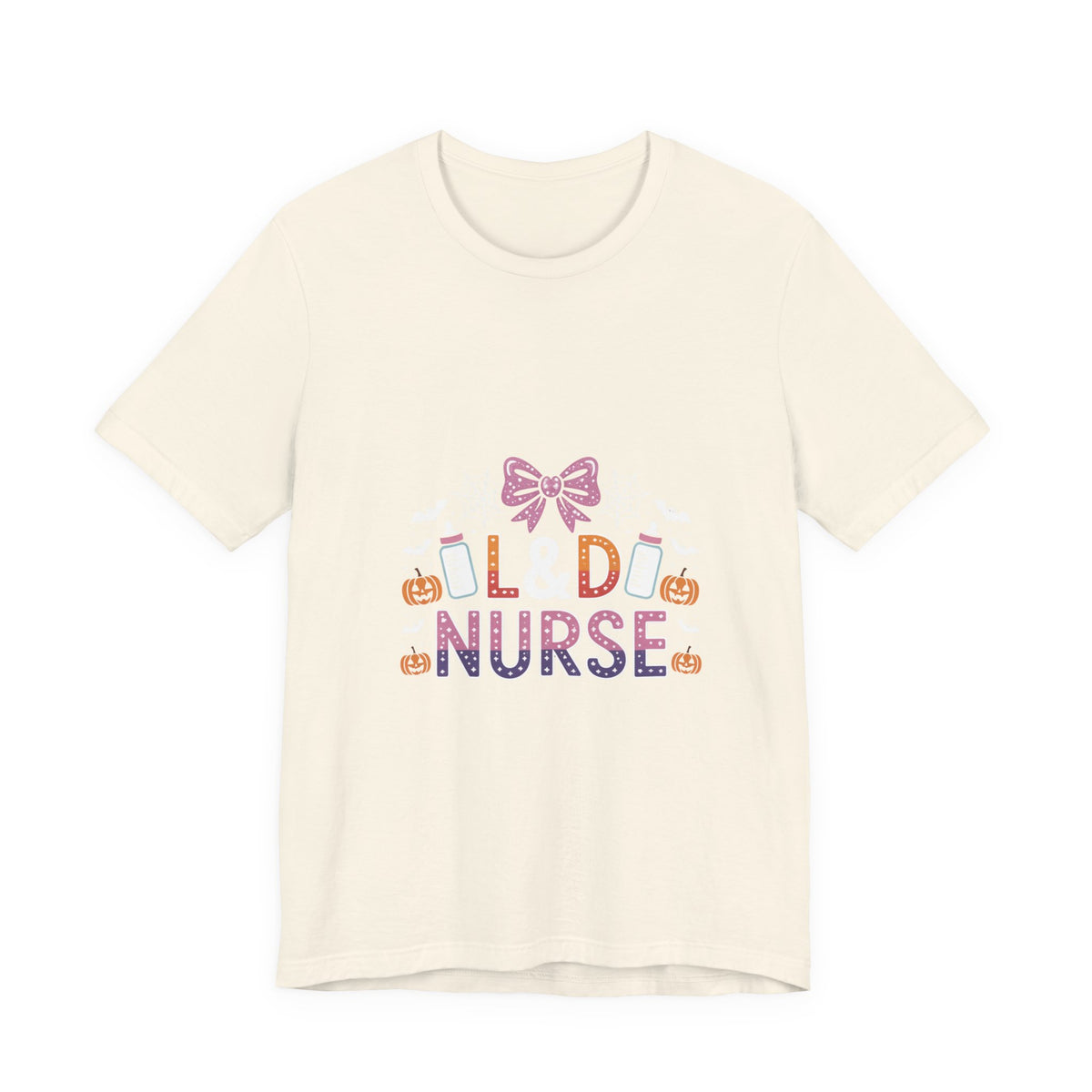 Halloween L D Nurse Tee — Cute Candy & Pumpkin Medical Shirt