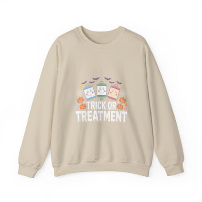 Halloween Candy Phone Sweatshirt — Cute Trick-or-Treat Graphic