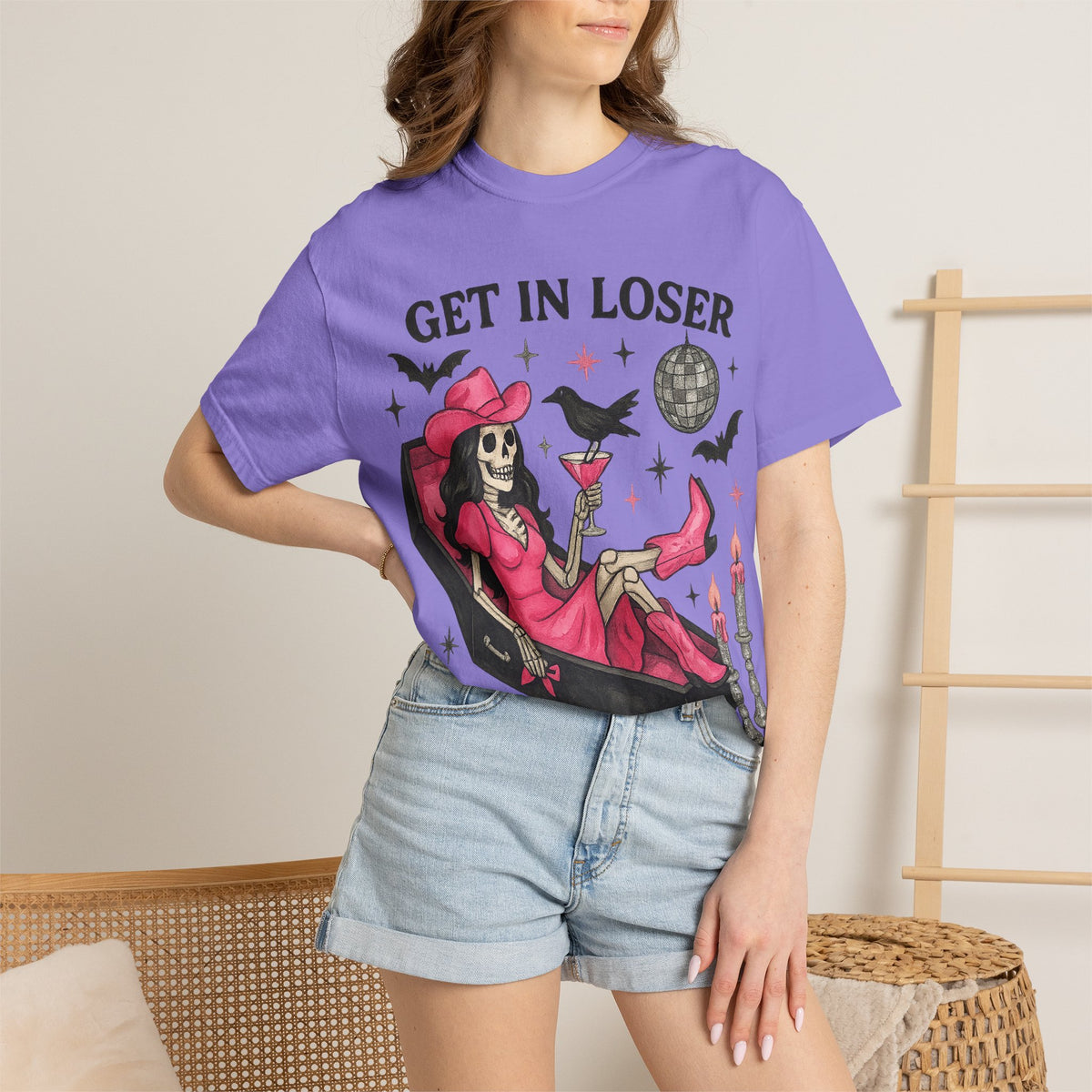 Get In Loser Skeleton Tee