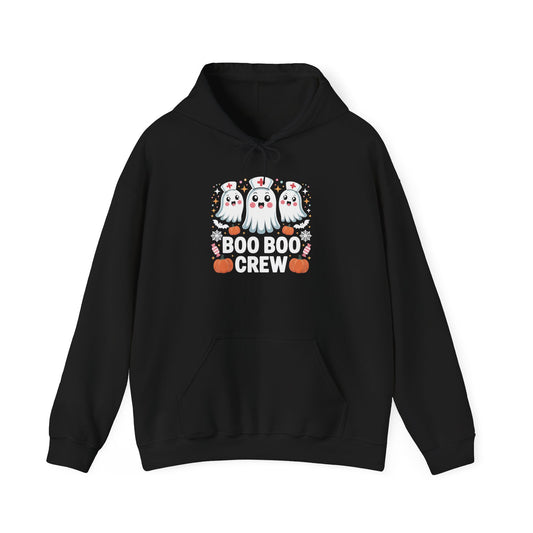 Halloween Ghost Hoodie with Pumpkins — Cute Spooky Fall Sweatshirt