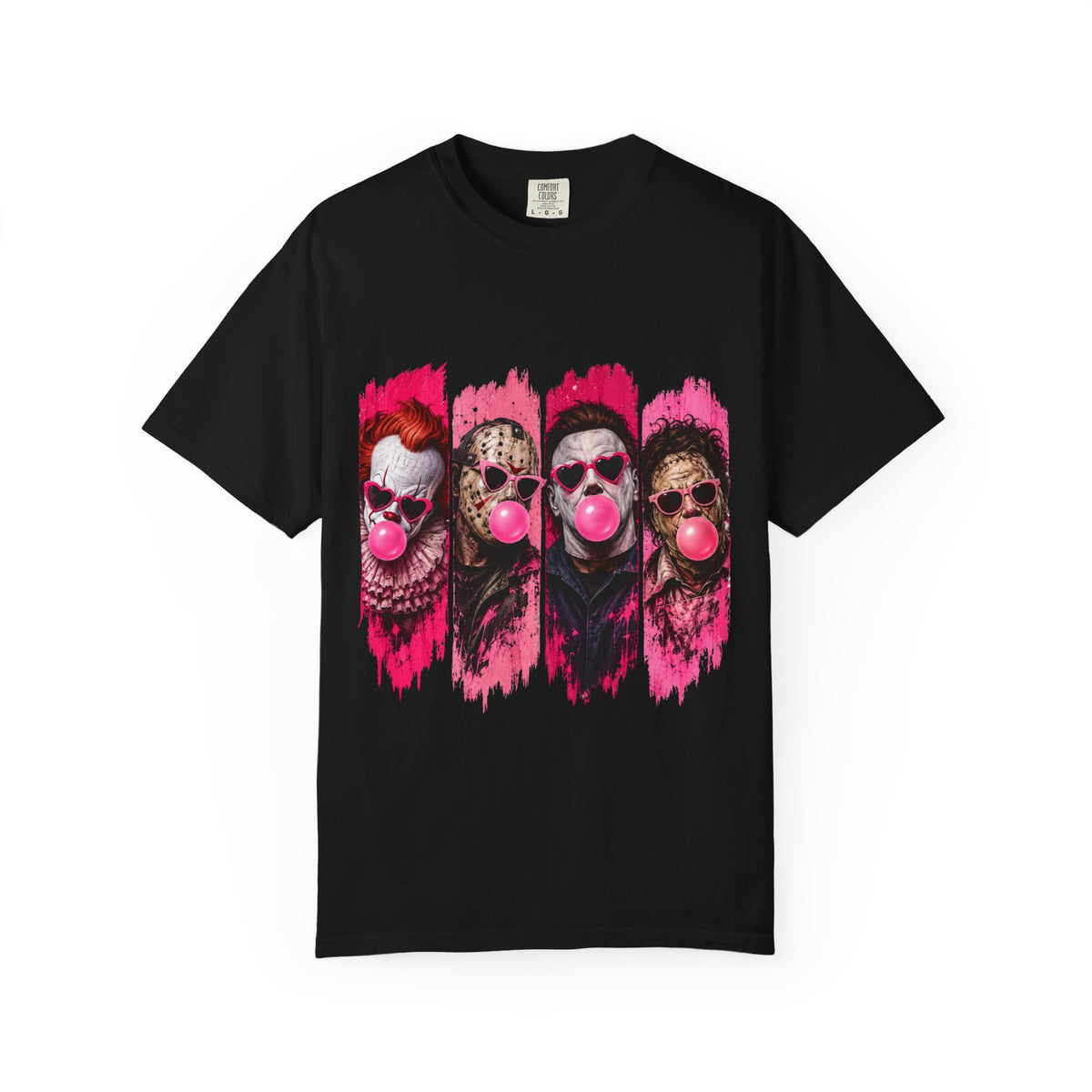 Creepy Clowns Bubblegum Graphic T-Shirt