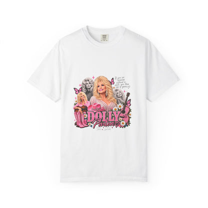 Dolly Parton Graphic T-Shirt — Vintage Pink Collage Tee