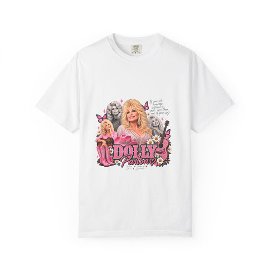 Dolly Parton Graphic T-Shirt — Vintage Pink Collage Tee