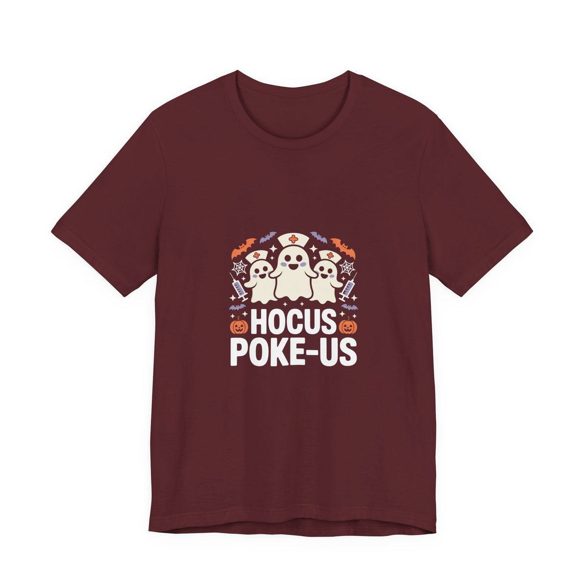 Hocus-POKE-USTee — Pumpkin & Bats T-Shirt