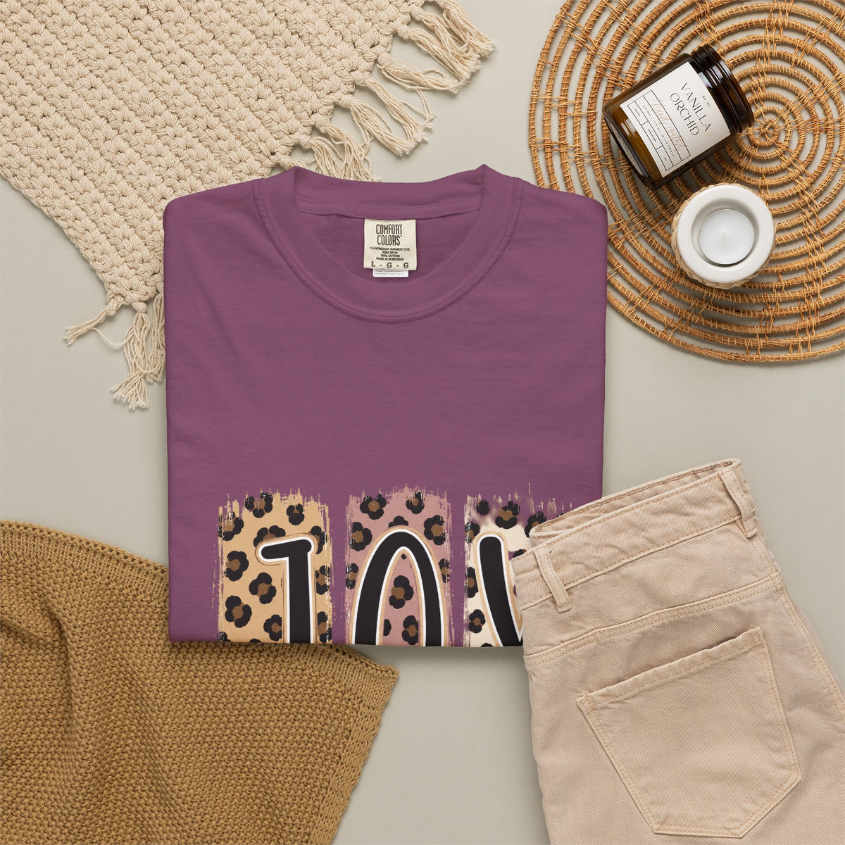 JOY Leopard Print T‑Shirt — John 16:22 Christian Faith Tee