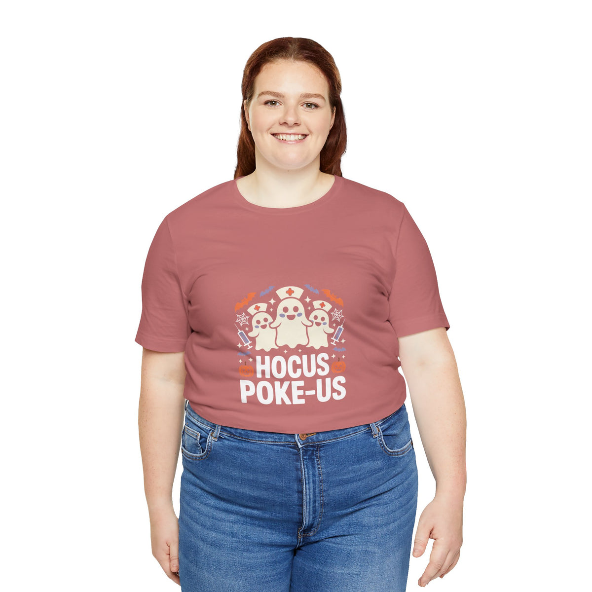 Hocus-POKE-USTee — Pumpkin & Bats T-Shirt