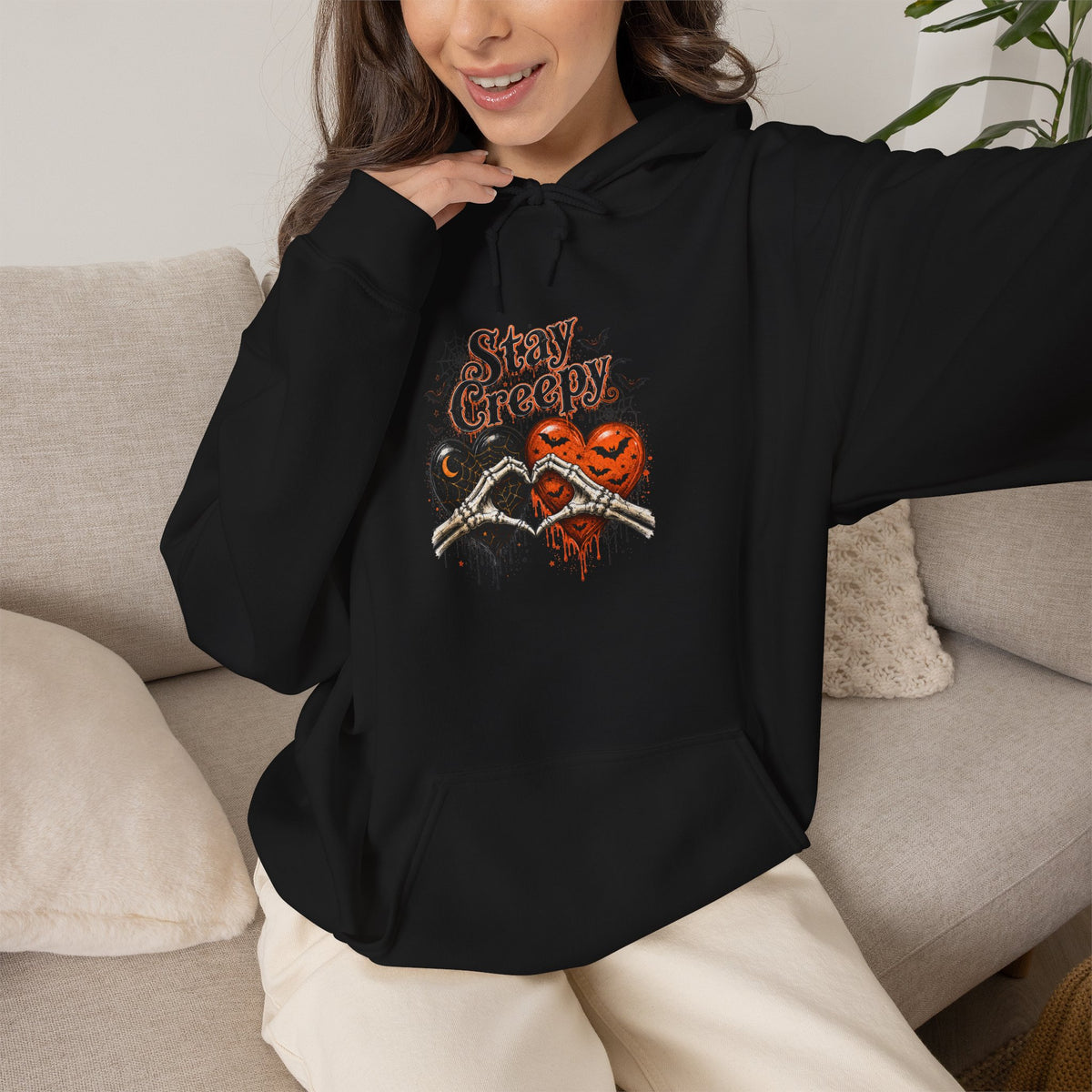 Creepy Heart Halloween Hoodie