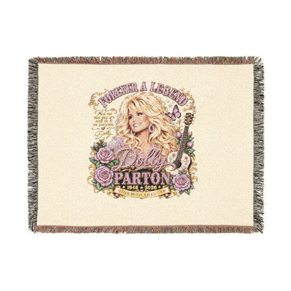 Dolly Parton Woven Blanket