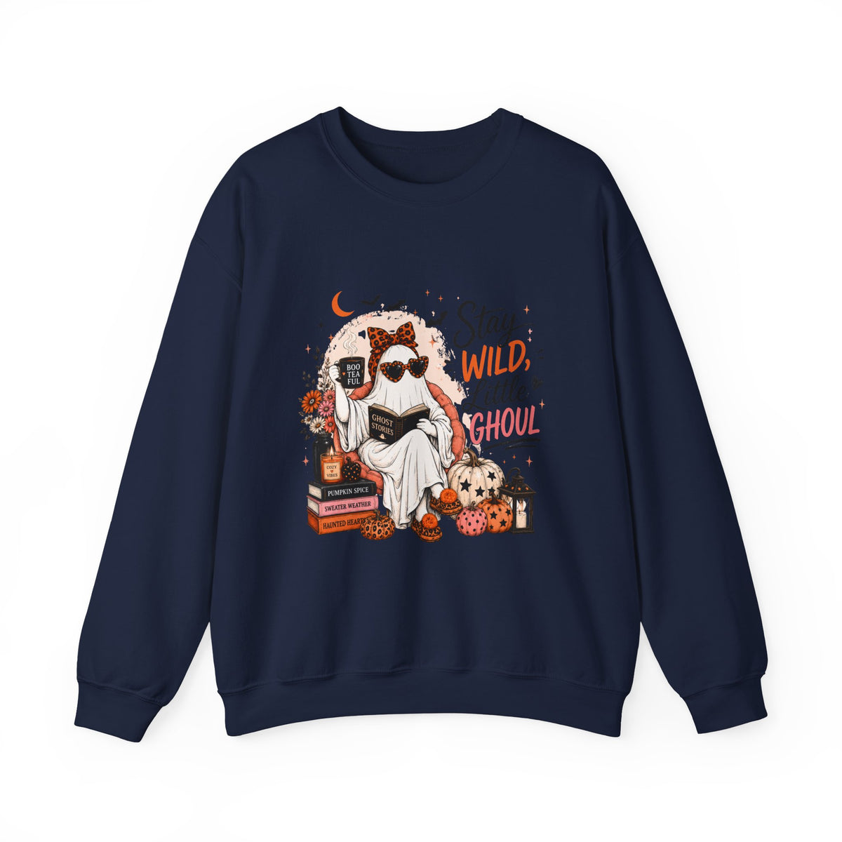 Wild Ghoul Sweatshirt — Cute Ghost Sloth Halloween Crewneck