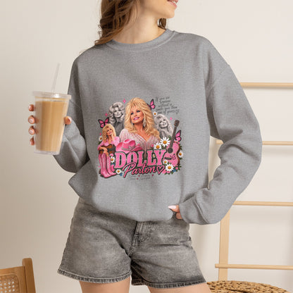 Dolly Sweatshirt — Pink Retro Collage