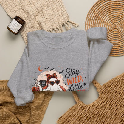 Wild Ghoul Sweatshirt — Cute Ghost Sloth Halloween Crewneck