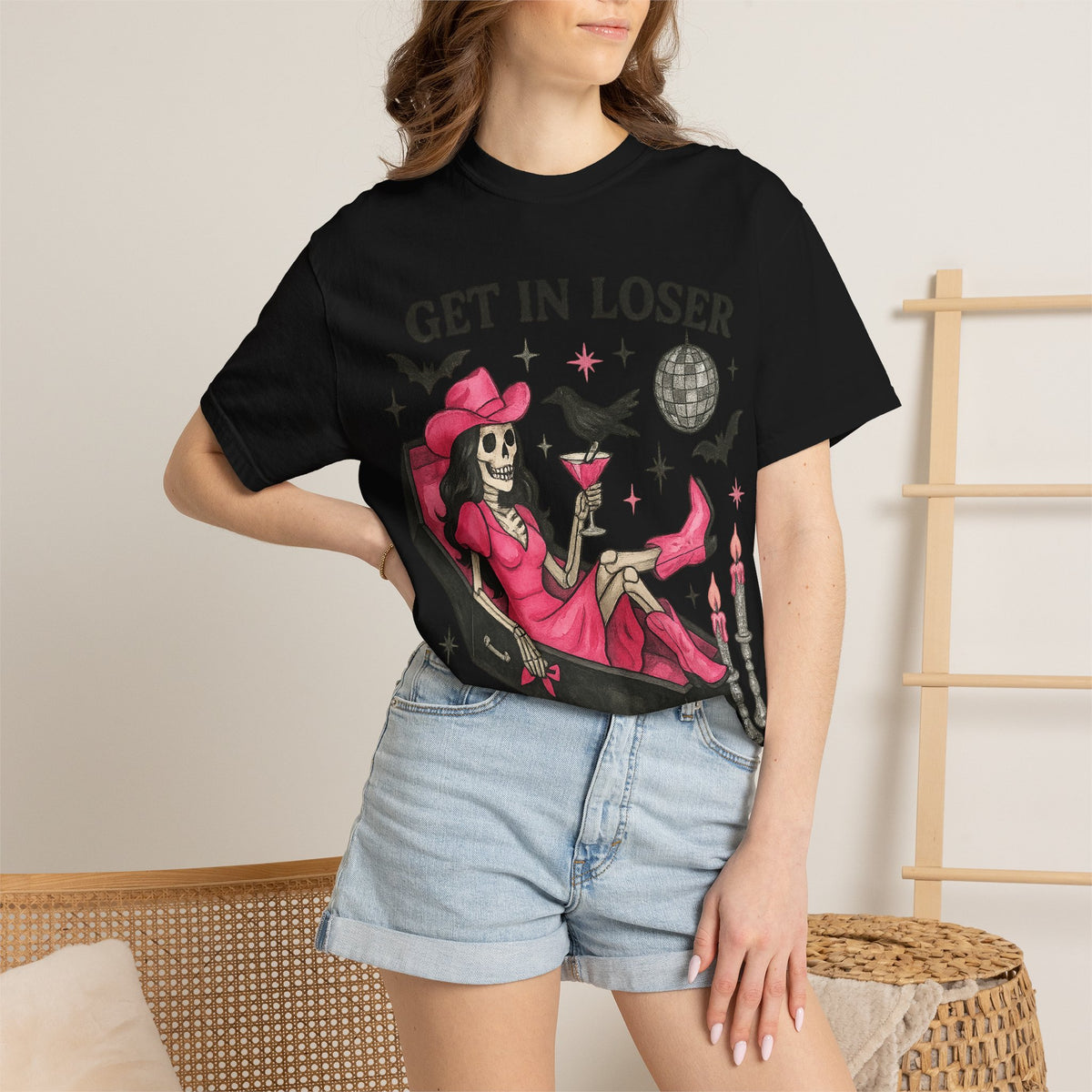 Get In Loser Skeleton Tee