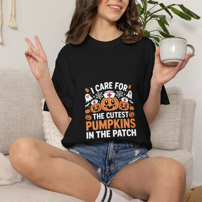 Cute Pumpkin Patch Nurse Tee