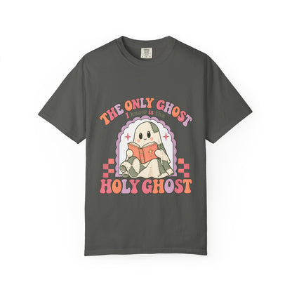 Holy Ghost Cute Ghost T-Shirt — "The Only Ghost I Know is the Holy Ghost" Retro Graphic Tee