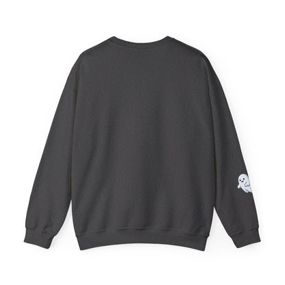 Crewneck Sweatshirt — "It's Fun to Believe in Ghosts, Aliens, Magic & Yourself" Cute Daisy & Ghost Graphic