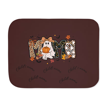 Halloween Mom Sherpa Blanket – Cozy Fall Family Throw